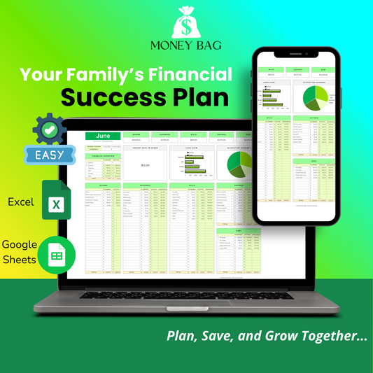 MoneyBag Budgeting Template- Latest Version